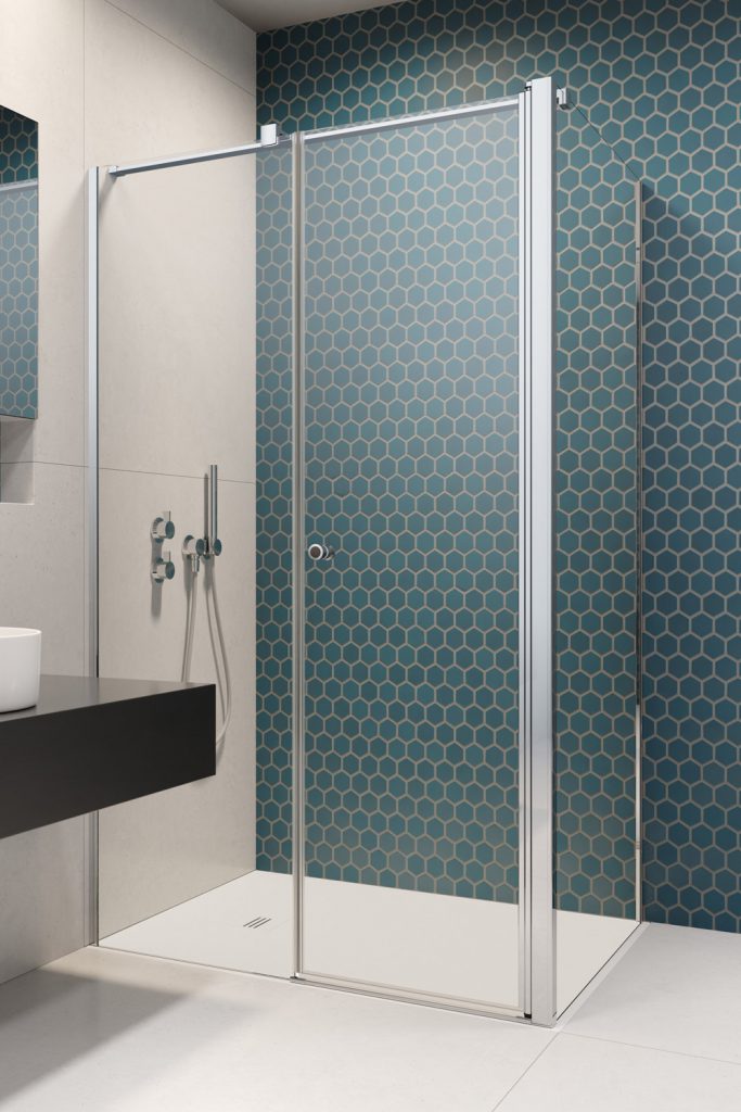 душевой уголок radaway eos ii kds 110x70 прозрачное/хром