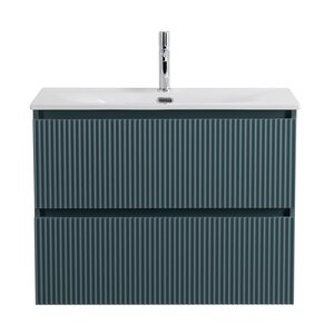 тумба подвесная belbagno uno-mini-800-2c-so-ao голубая матовая