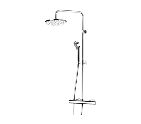 душевая стойка remer elegance eq37330fg с термостатом, хром