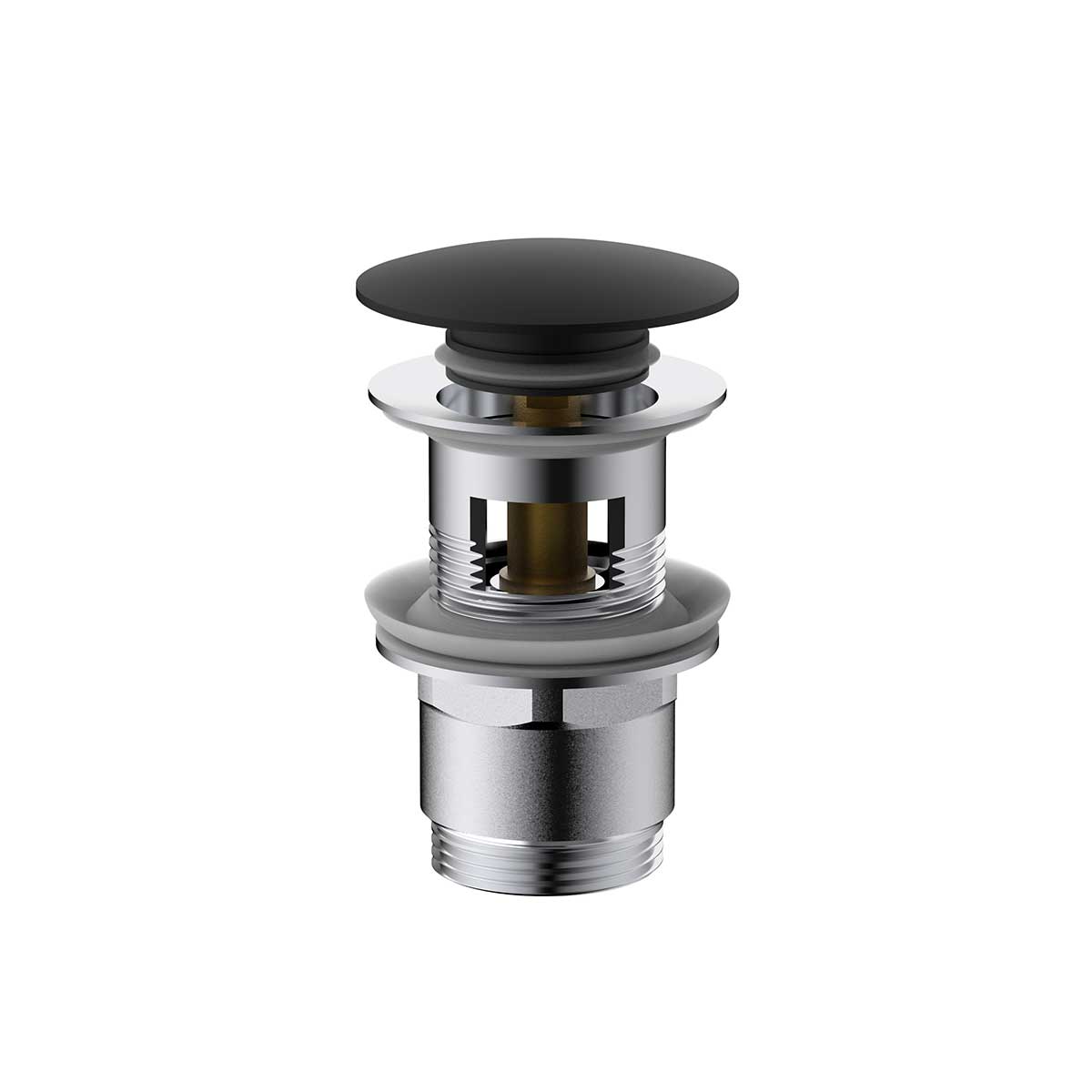 донный клапан vincea dpu-1b01mb черный