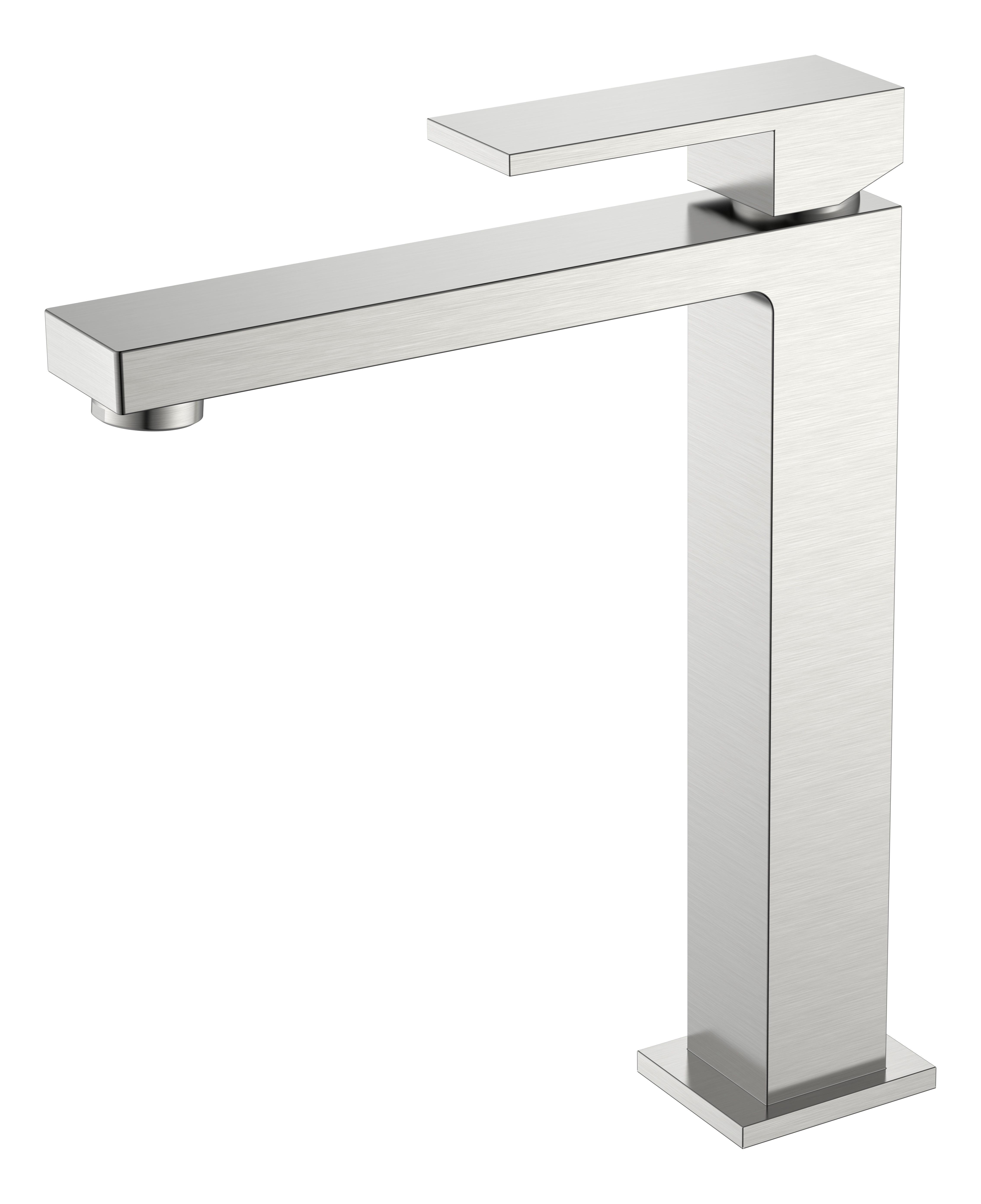 смеситель для умывальника boheme qubic brushed nickel 472-nb никель
