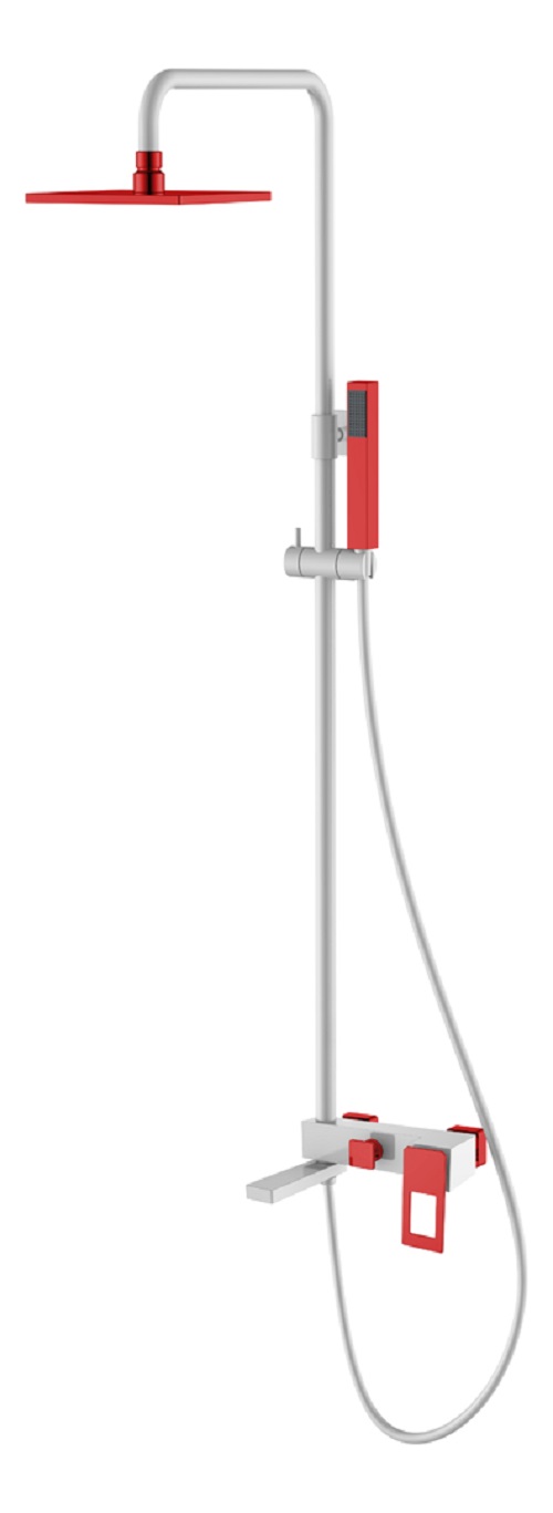 душевая стойка boheme q 148-wr white red