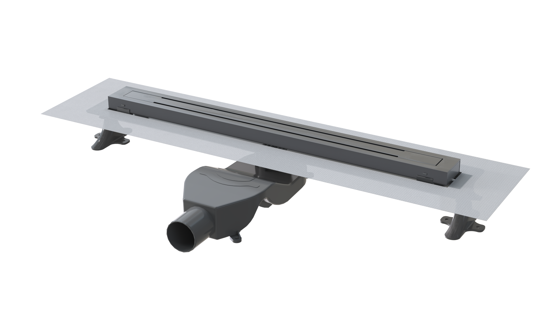 душевой лоток boheme premium linear 60 см оружейная сталь