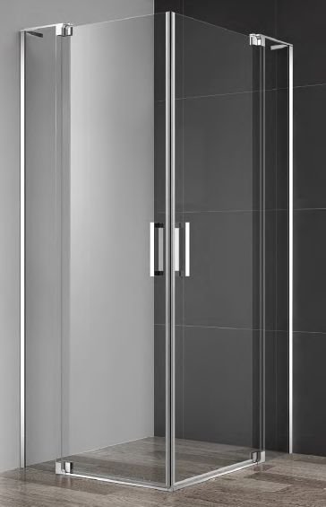 душевой уголок cezares slider-ah-2-80/90-90/100-c-cr (80-90)x(90-100) стекла прозрачные, профиль хром