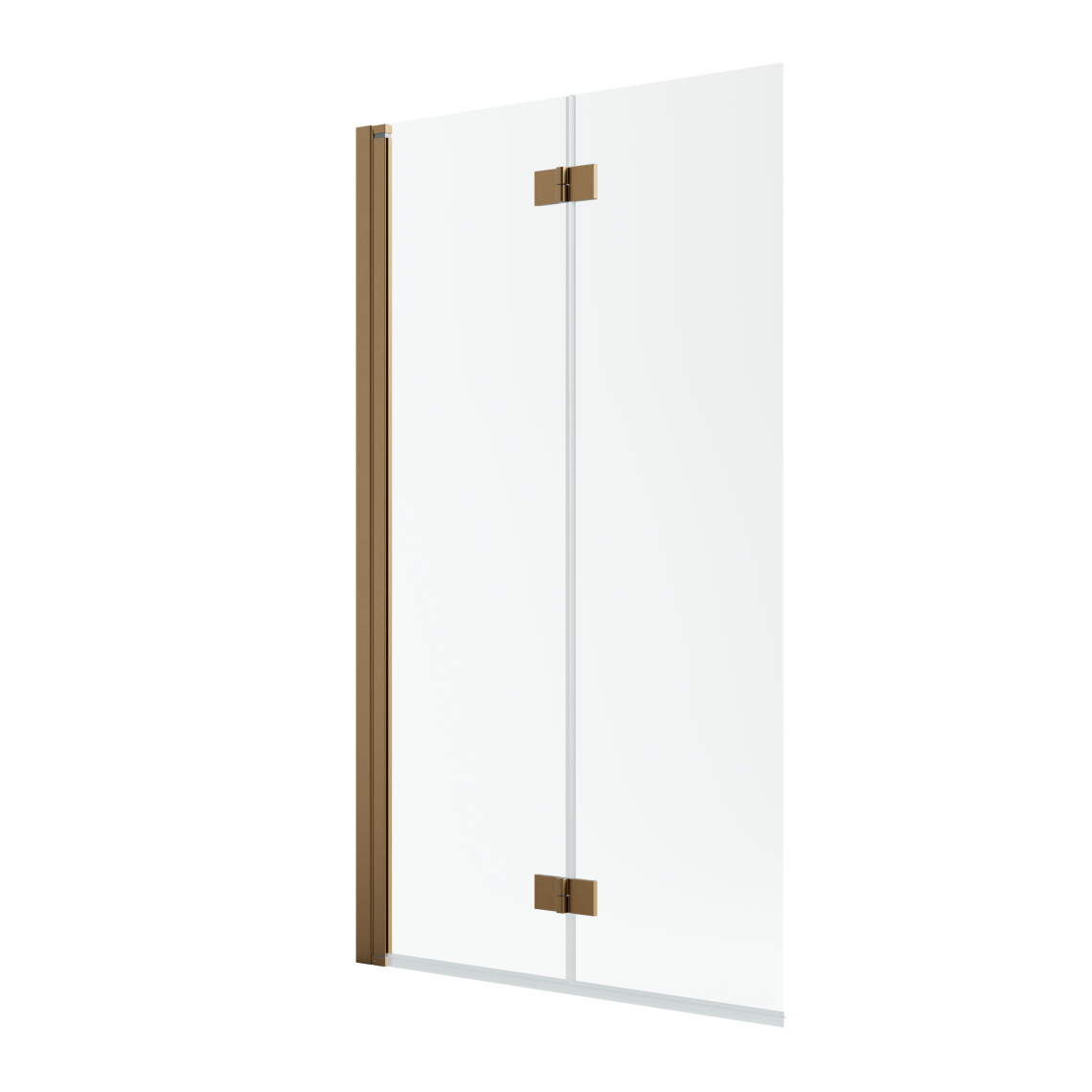 душевая шторка radaway nes brushed copper pnd i 100x150 левая, стекла прозрачные, профиль брашированная медь