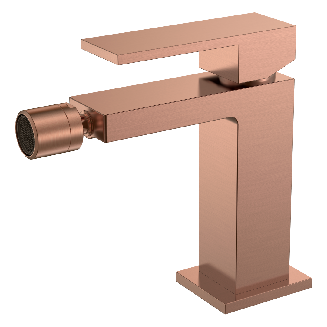 смеситель для биде boheme qubic copper brushed 476-cb брашированная медь