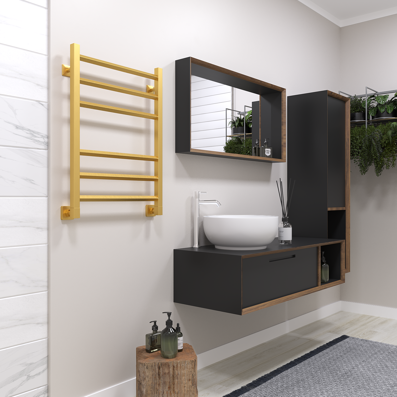 полотенцесушитель водяной stinox sorento 50x70 золото сатин
