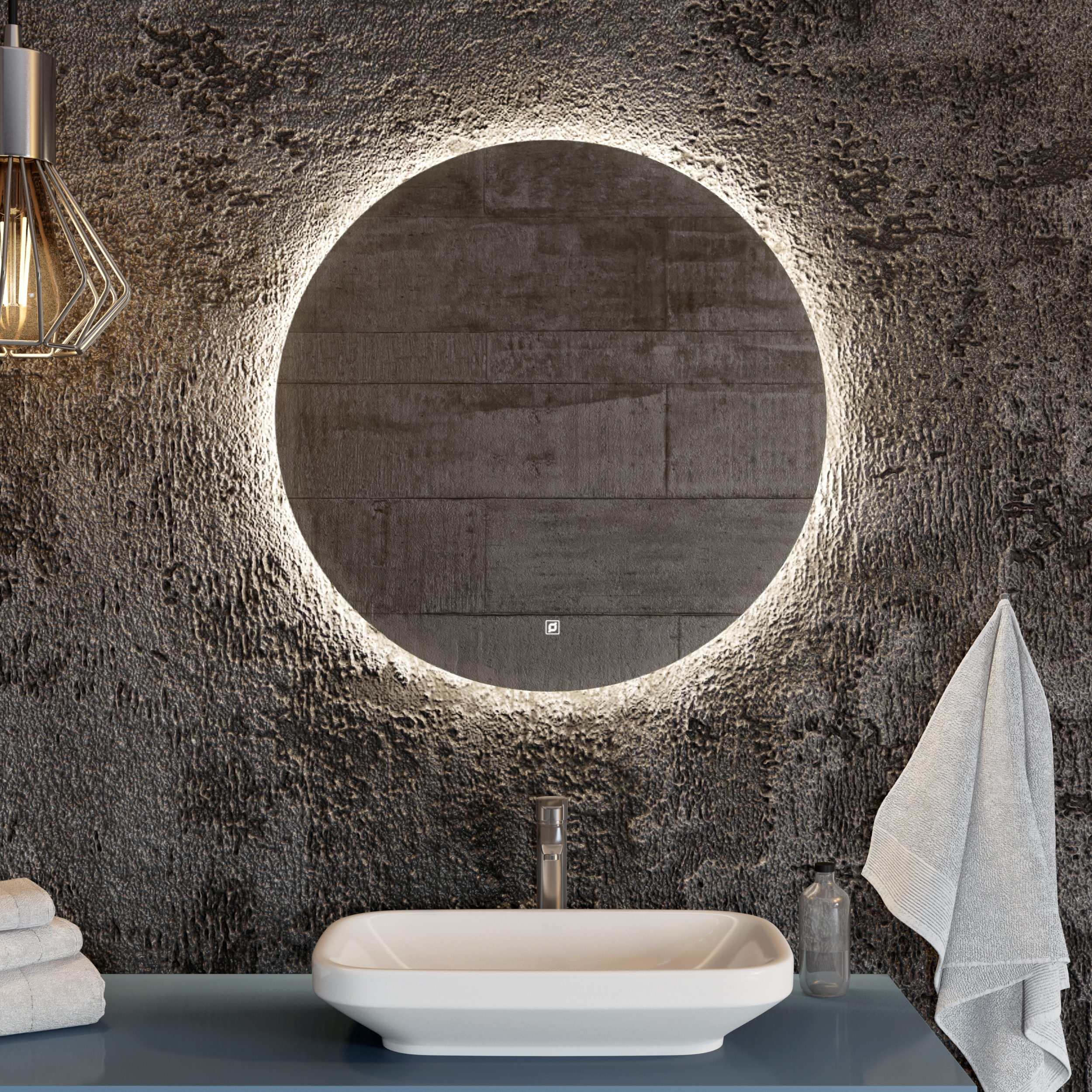 зеркало benetto серхио 60x60 с led-подсветкой