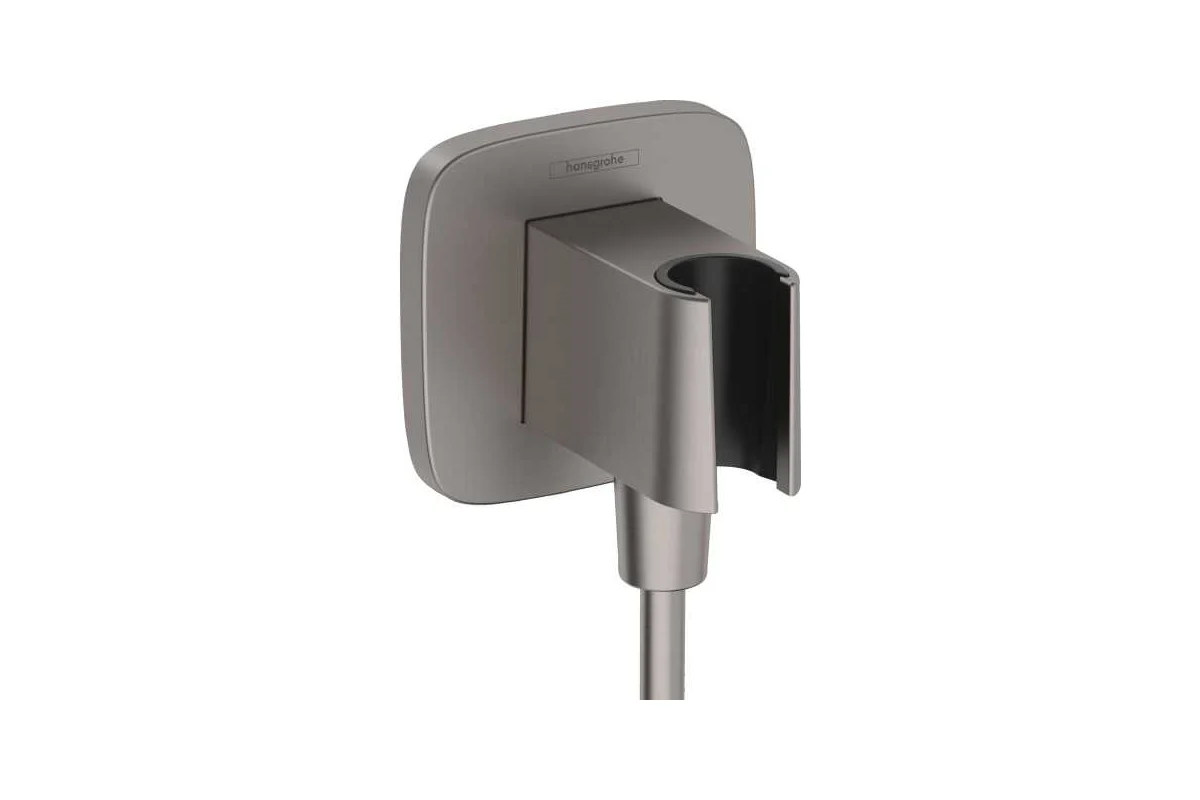 шланговое подсоединение hansgrohe fixfit q черный хром