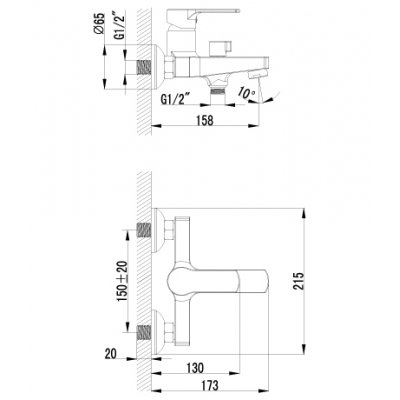 Душевой уголок Gutewetter Practic Rectan GK-422 110x95 (матовый хром/стекло матовое) фото 3 душевой уголок gutewetter practic rectan gk-422 110x95 (матовый хром/стекло матовое) фото 3
