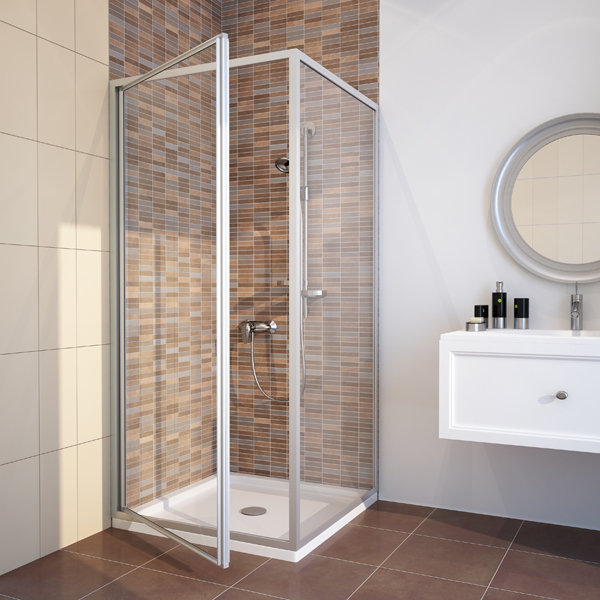 душевой уголок gutewetter practic square gk-401 70x70 (матовый хром/стекло матовое)