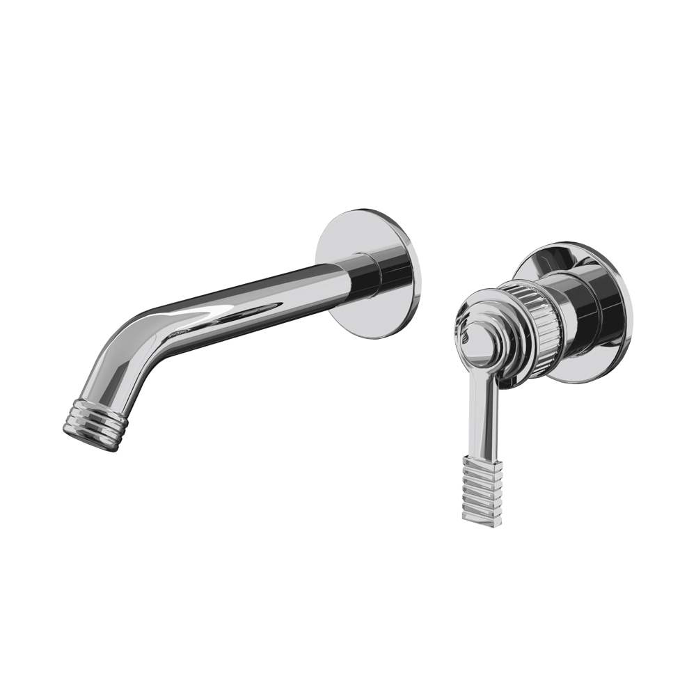 смеситель скрытого монтажа для умывальника remer atelier al15p хром