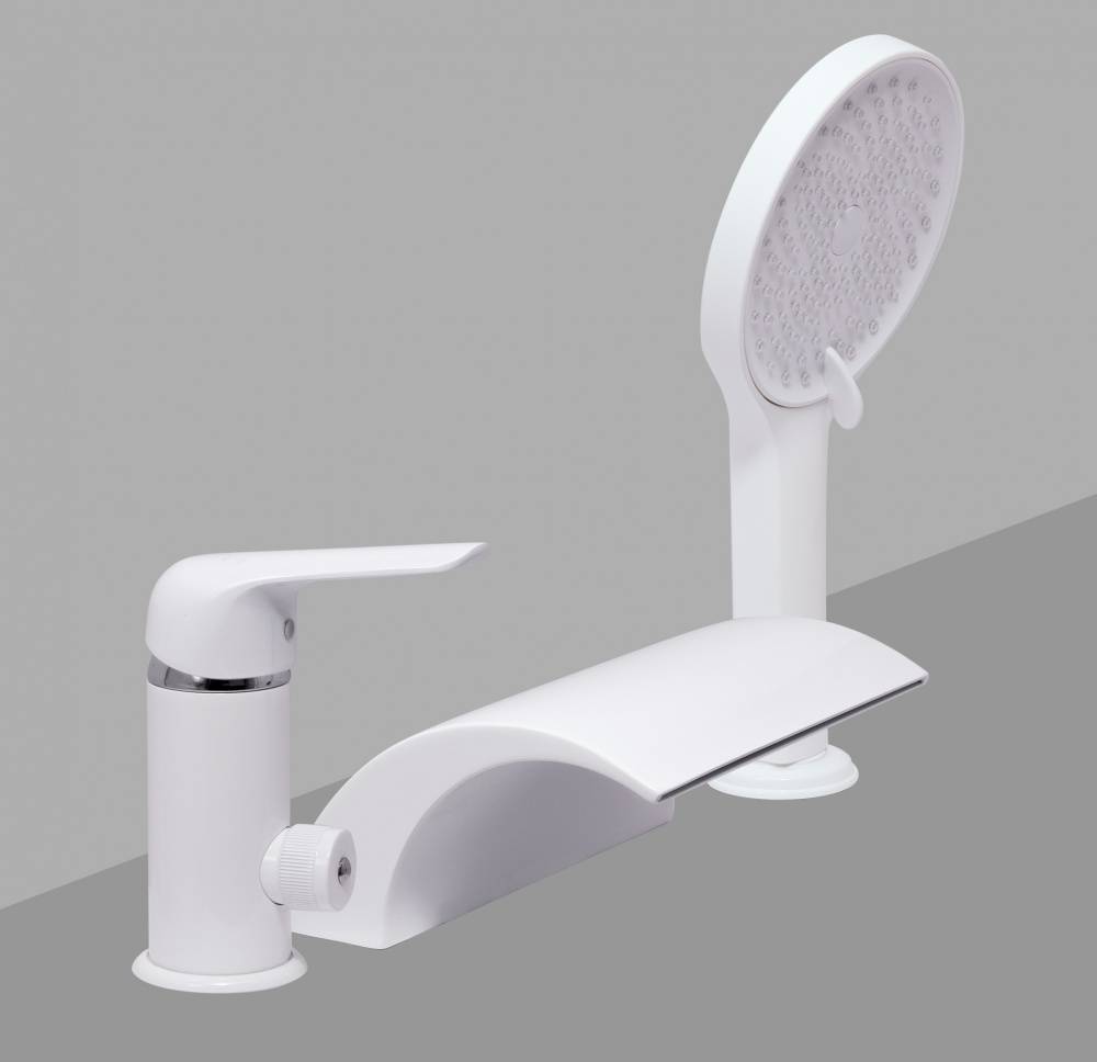 смеситель на борт ванны ganzer gz24033-f белый