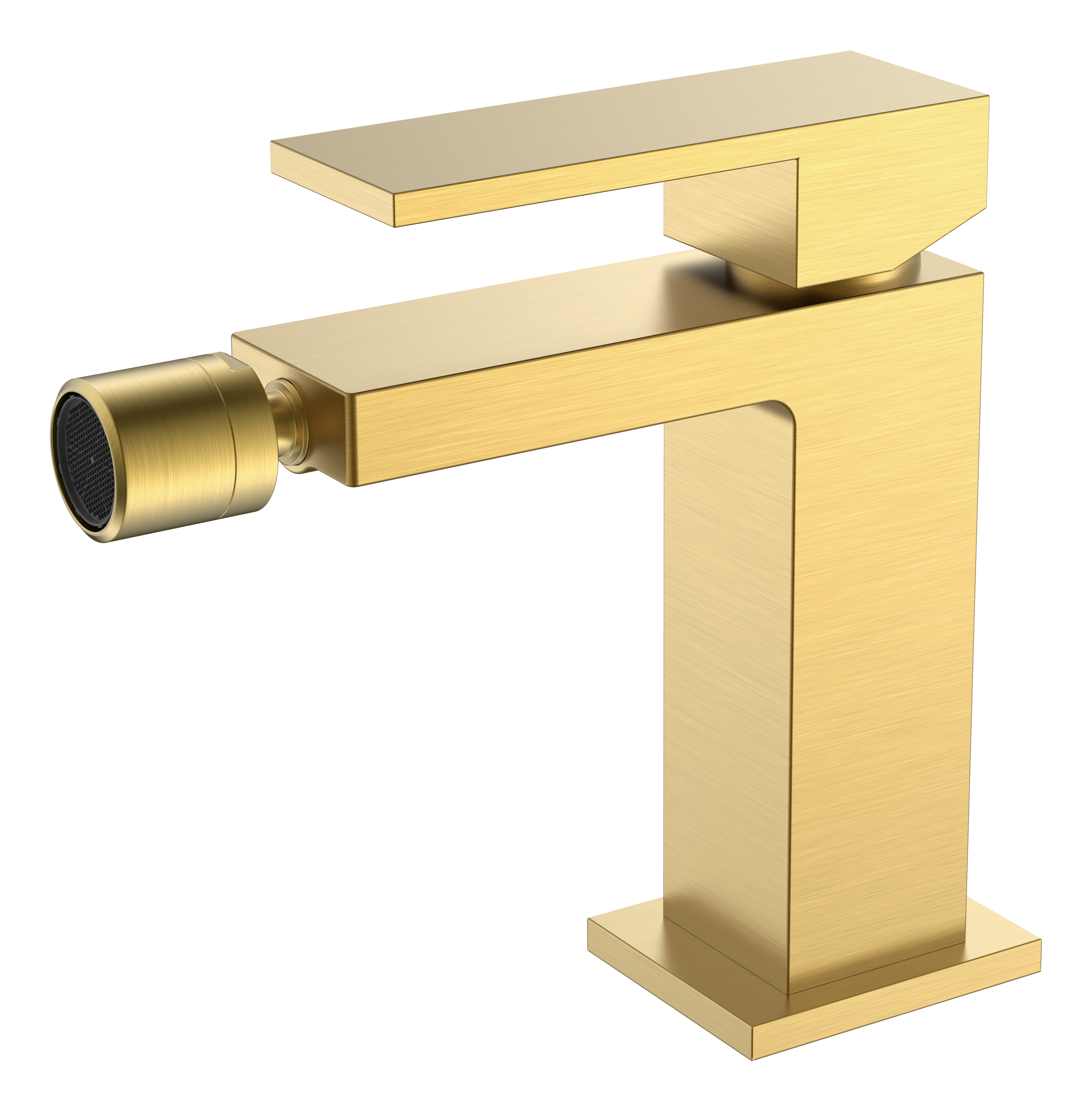 смеситель для биде boheme qubic matt gold 476-mg матовое золото