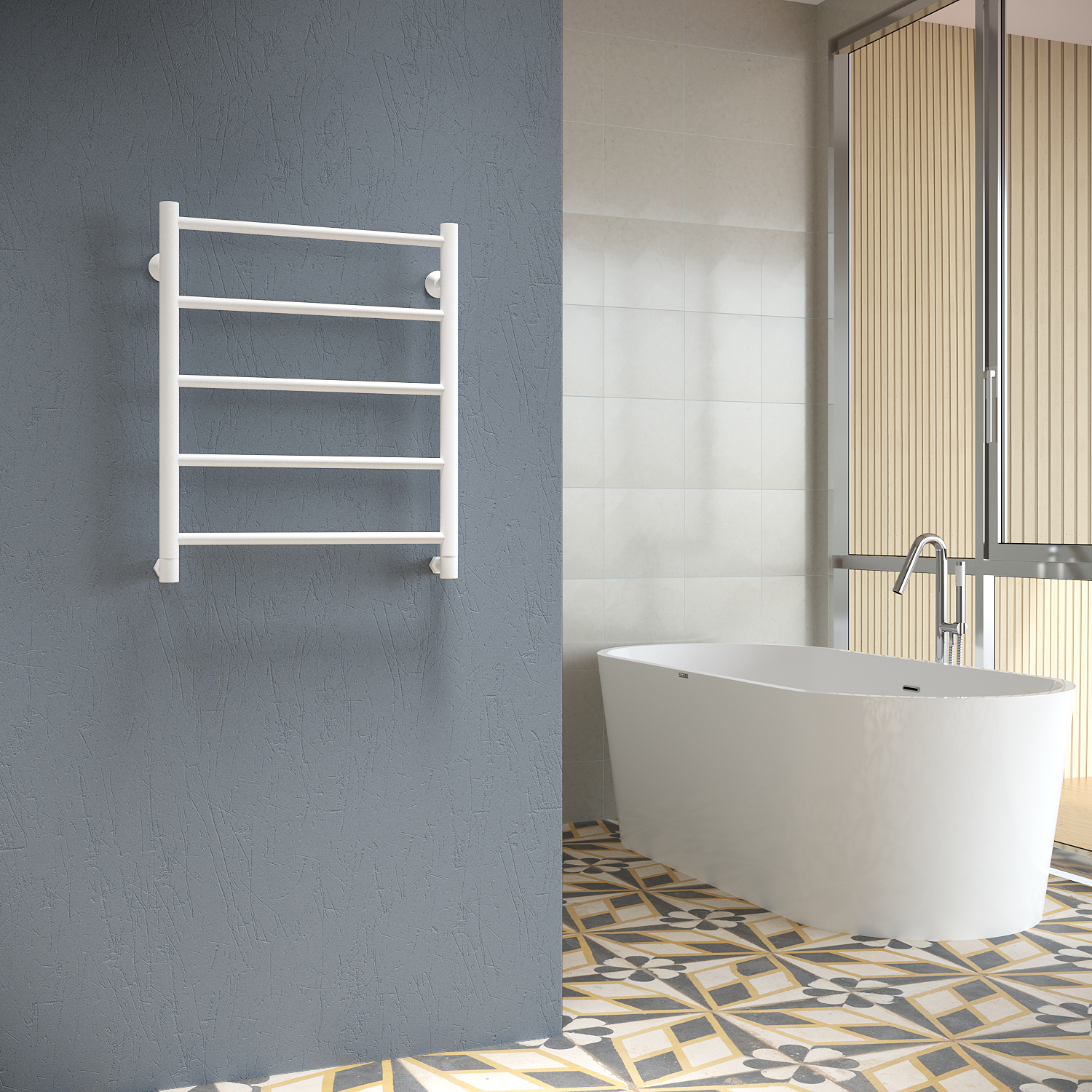 полотенцесушитель водяной stinox toscana 50x60 белый матовый