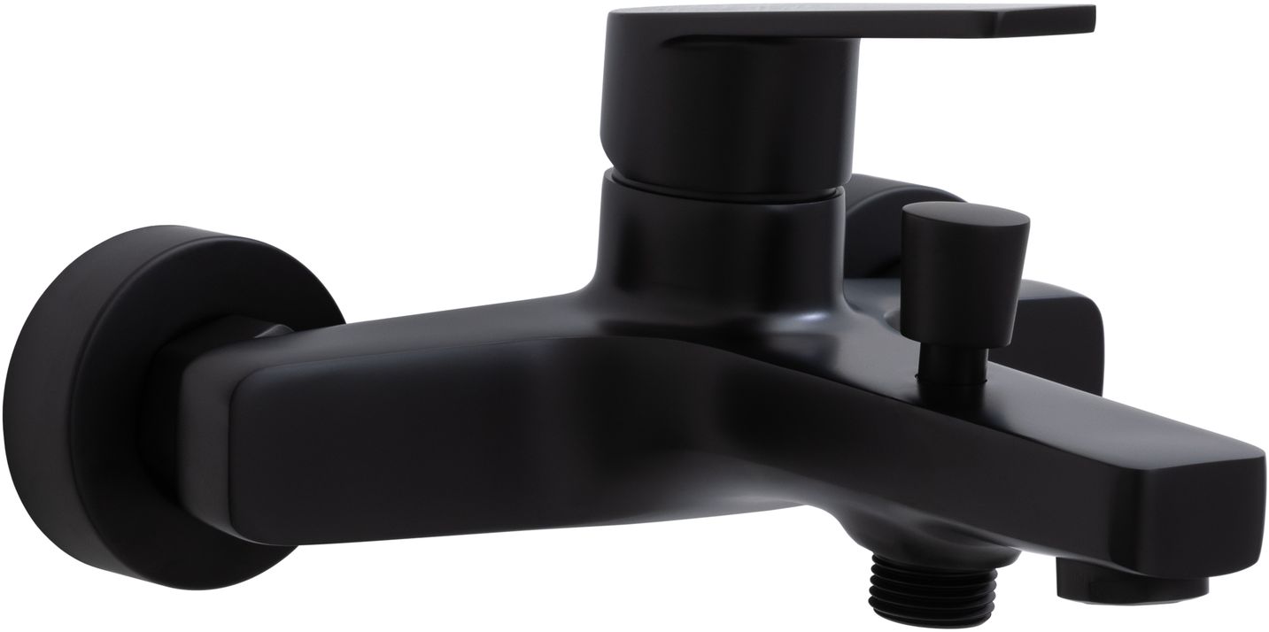 смеситель для ванны allen brau eclipse 5.e1003-31 черный матовый