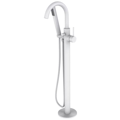 смеситель для ванны напольный vivi felice 0650 bianco opaco белый