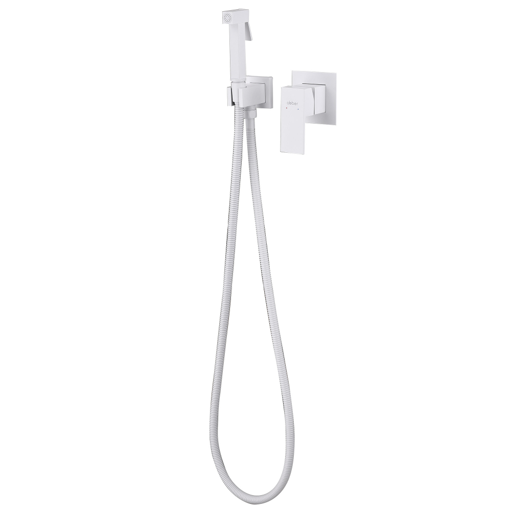 смеситель для биде abber daheim af8225w белый матовый