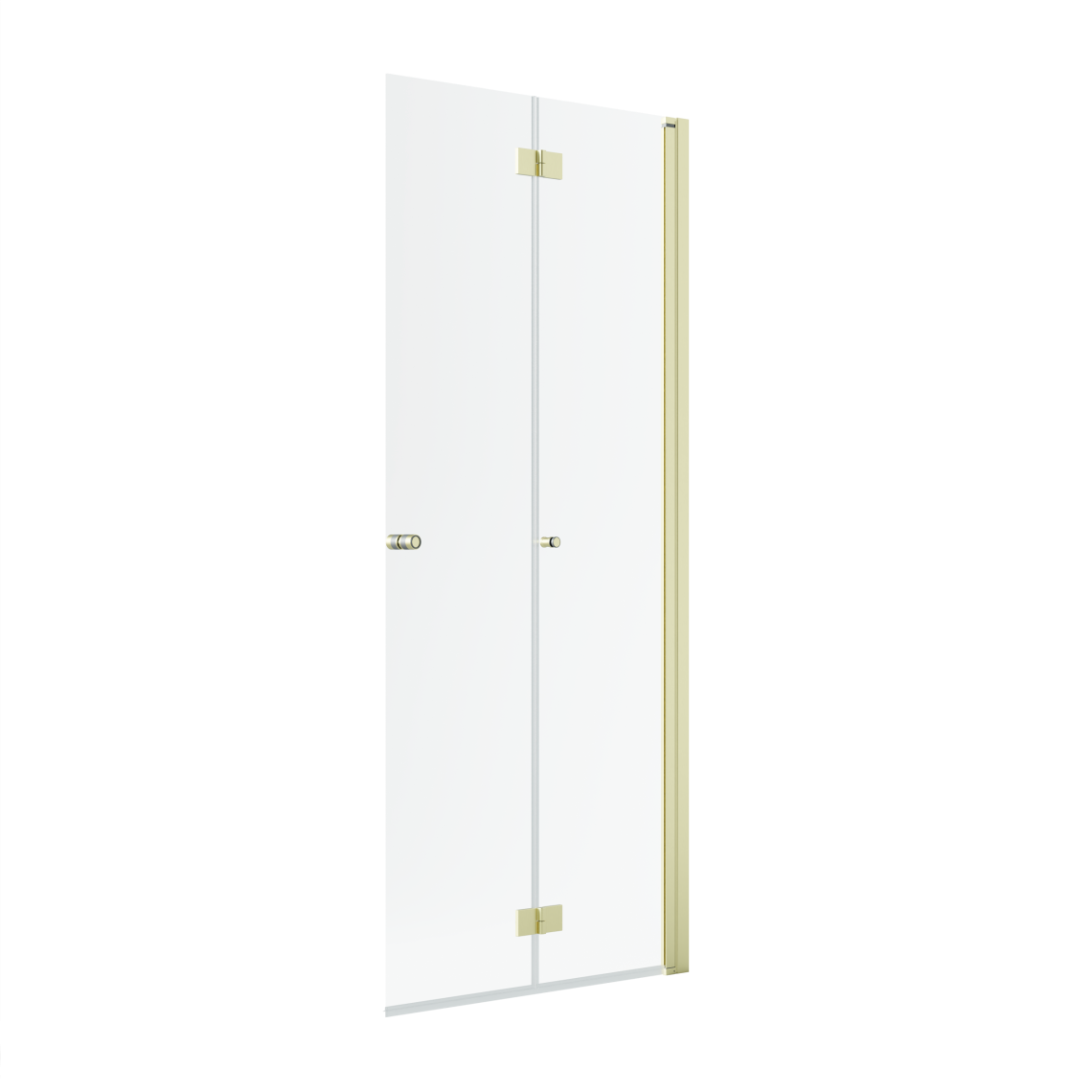 душевой уголок radaway nes 6 brushed light gold walk-in kdd b 90x200 правый, стекла прозрачные, профиль брашированное светлое золото