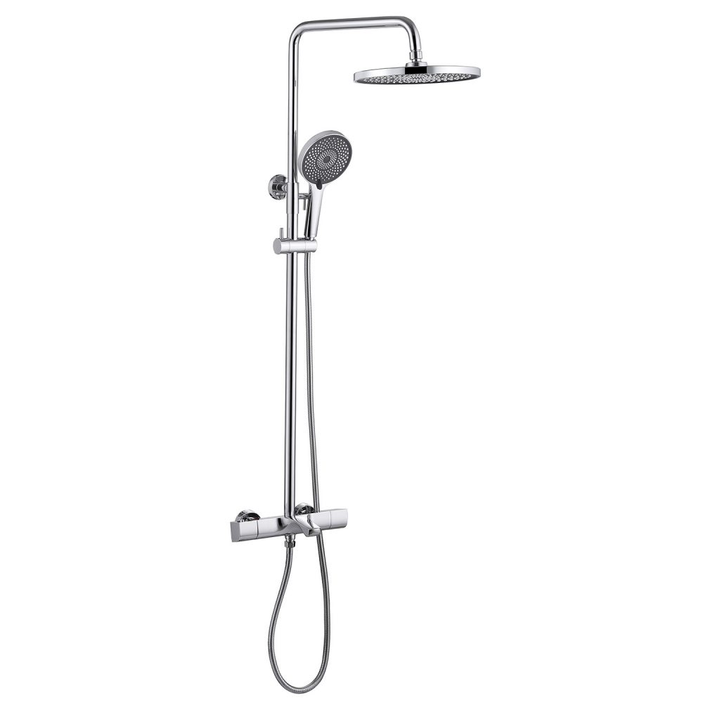 душевая стойка abber thermostat af8516 с термостатом хром