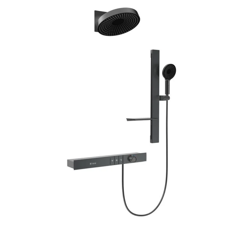 душевая система скрытого монтажа black&white gh-9025n-gm оружейная сталь