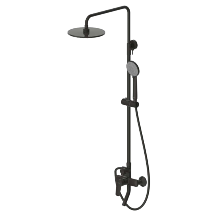 душевая стойка bravat rhein f6429564bw-a-eng черный