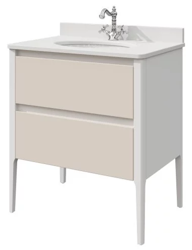 тумба напольная caprigo orlando orl80-b231/b074чэ бежевый матовый