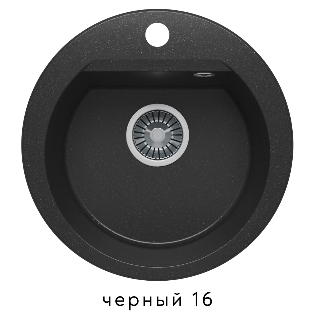 кухонная мойка polygran atol-460 черный