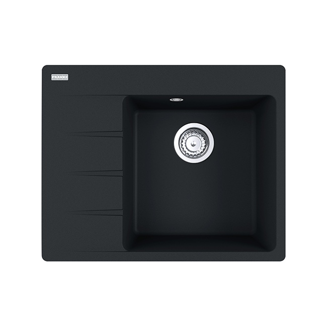 кухонная мойка franke centro cng 611/211-62 tl 62x50 чаша справа, черный матовый