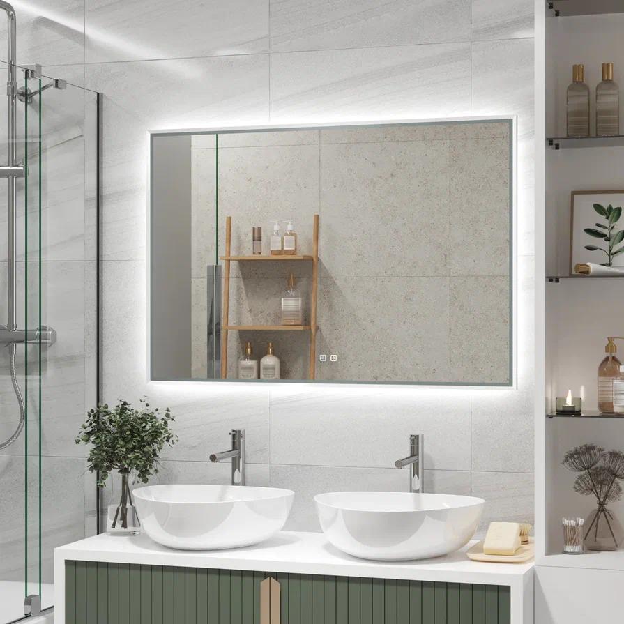 зеркало континент garcia led 120x80 белое