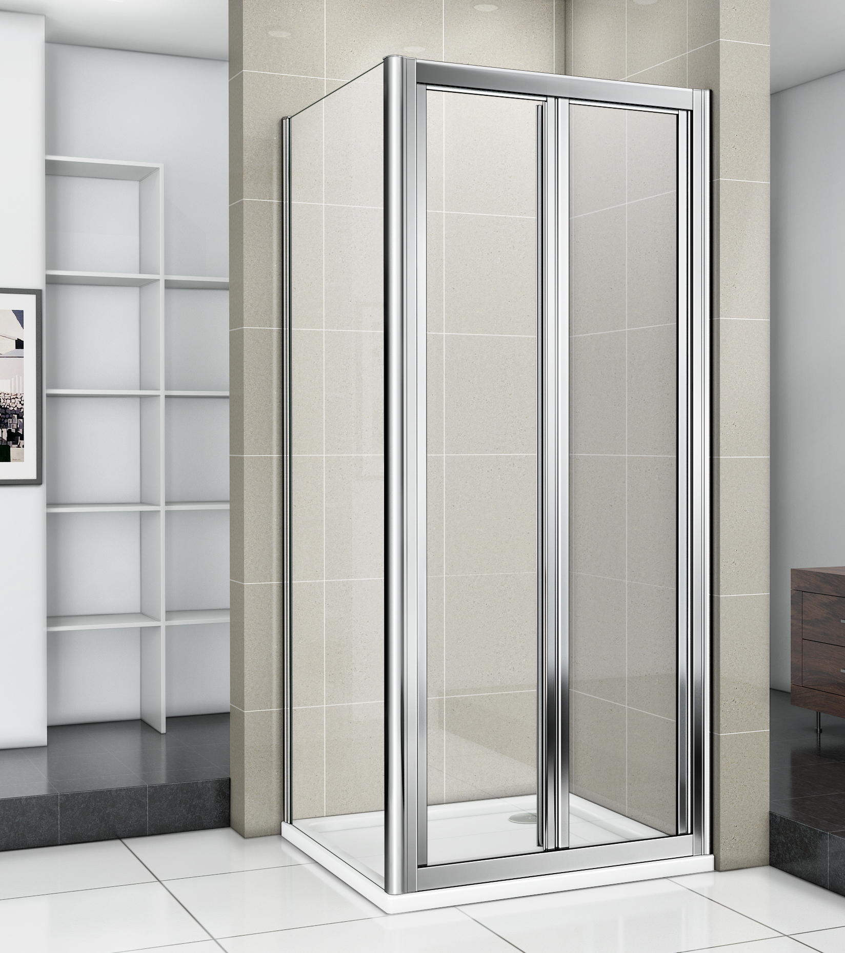 душевой уголок gooddoor infinity sd+sp 90x100 стекло грейп / профиль хром