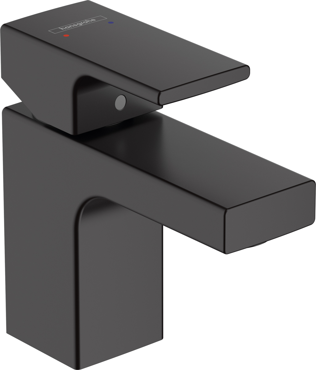 смеситель для умывальника hansgrohe vernis shape 70 71567670 черный матовый