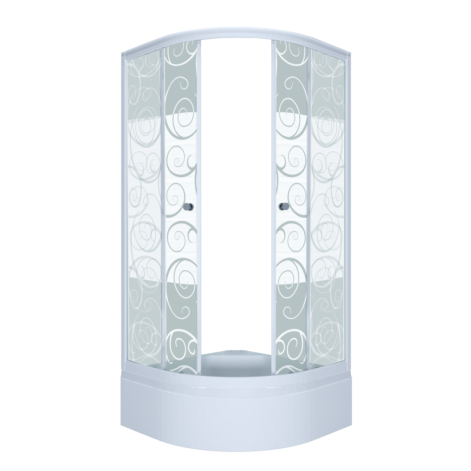 душевой уголок тритон стандарт а1 100x100 (низкий поддон / стекла узоры)