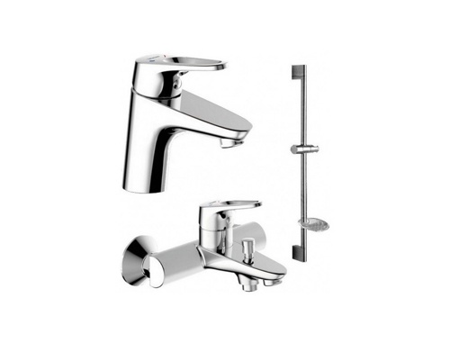 комплект смесителей для ванны bravat drop f00308 3 в 1