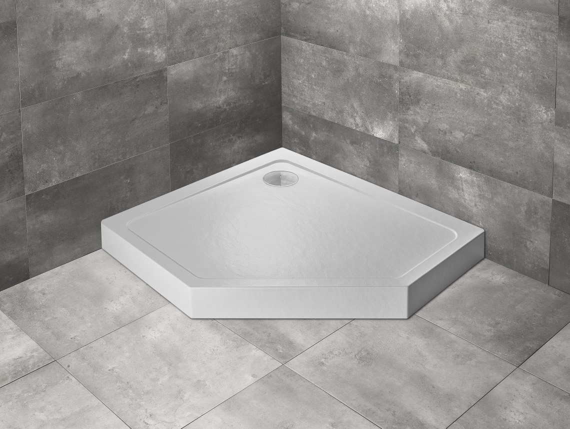 душевой поддон radaway doros pt e compact 100x80 stone white левый