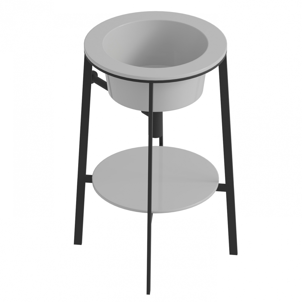 консоль с раковиной abber bequem ac2130 белый