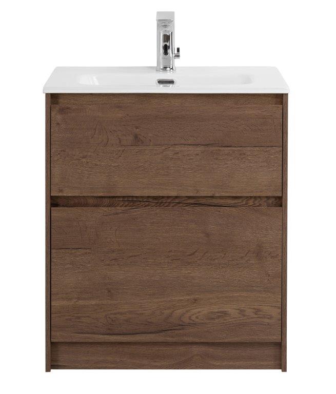тумба под умывальник belbagno kraft39-500/390-2c-pia-rt rovere tabacco