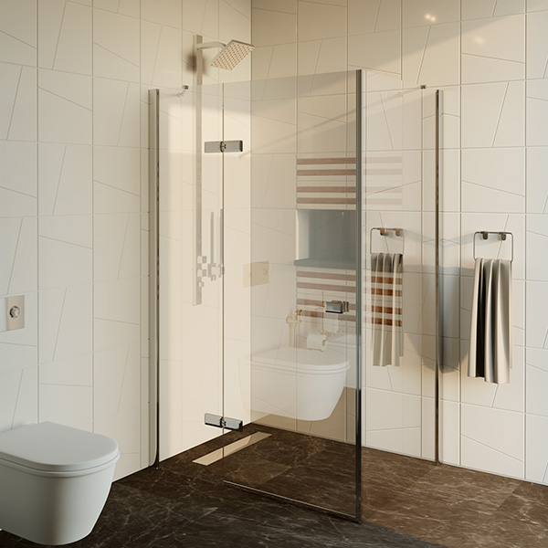 душевой уголок gutewetter trend rectan gk-863p 120x100 (бронза/стекло бесцветное two)