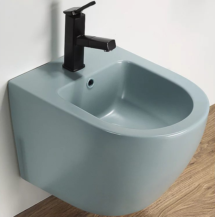биде подвесное ceramalux в2342bdmlg зеленое матовое