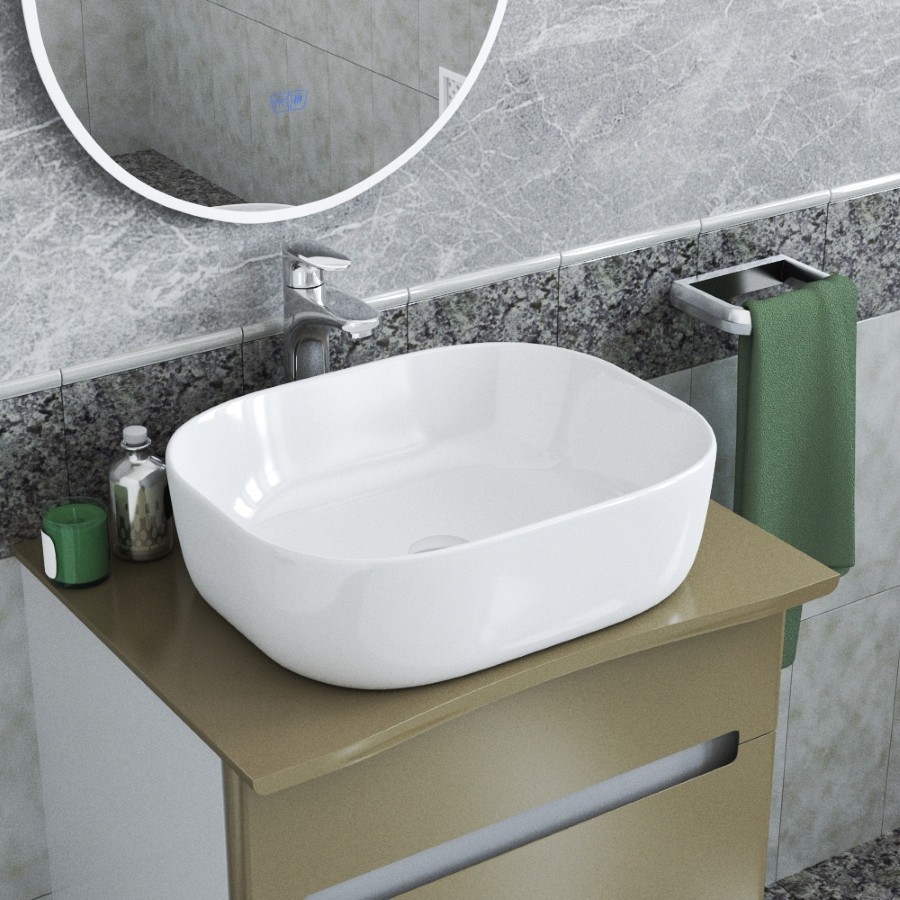 умывальник накладной teymi solli 50 artceramic белая