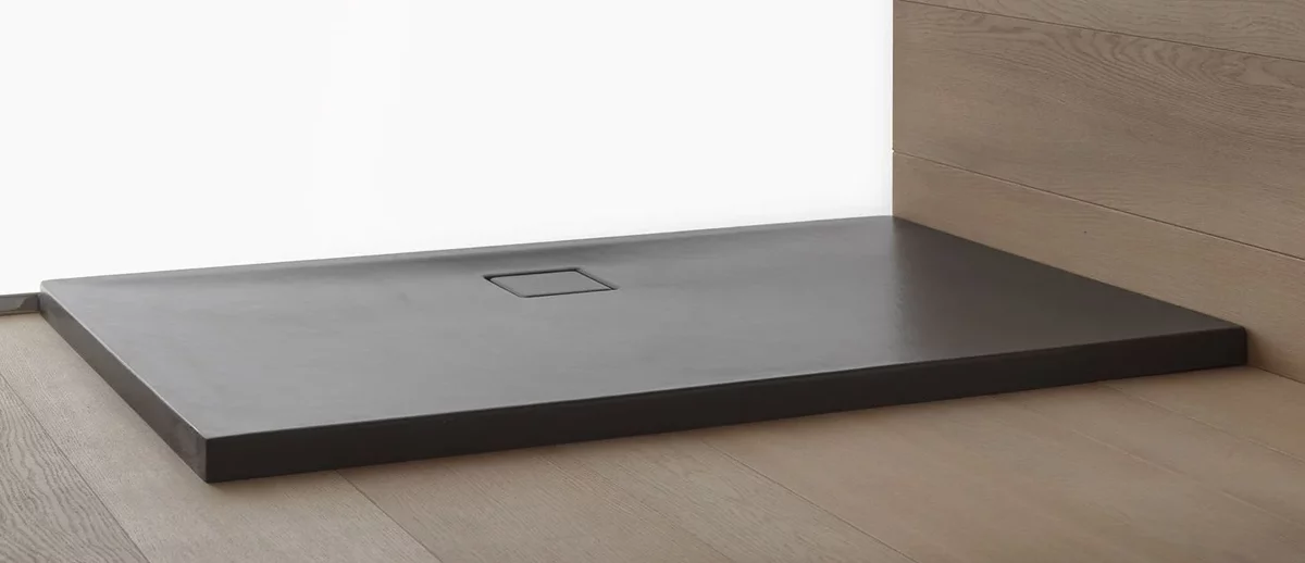 душевой поддон kolpa-san serra graphite 90x90 графит