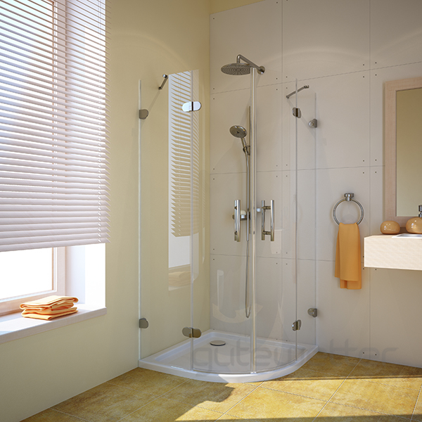 душевой уголок gutewetter lux meliori gk-002 100x100 (хром)