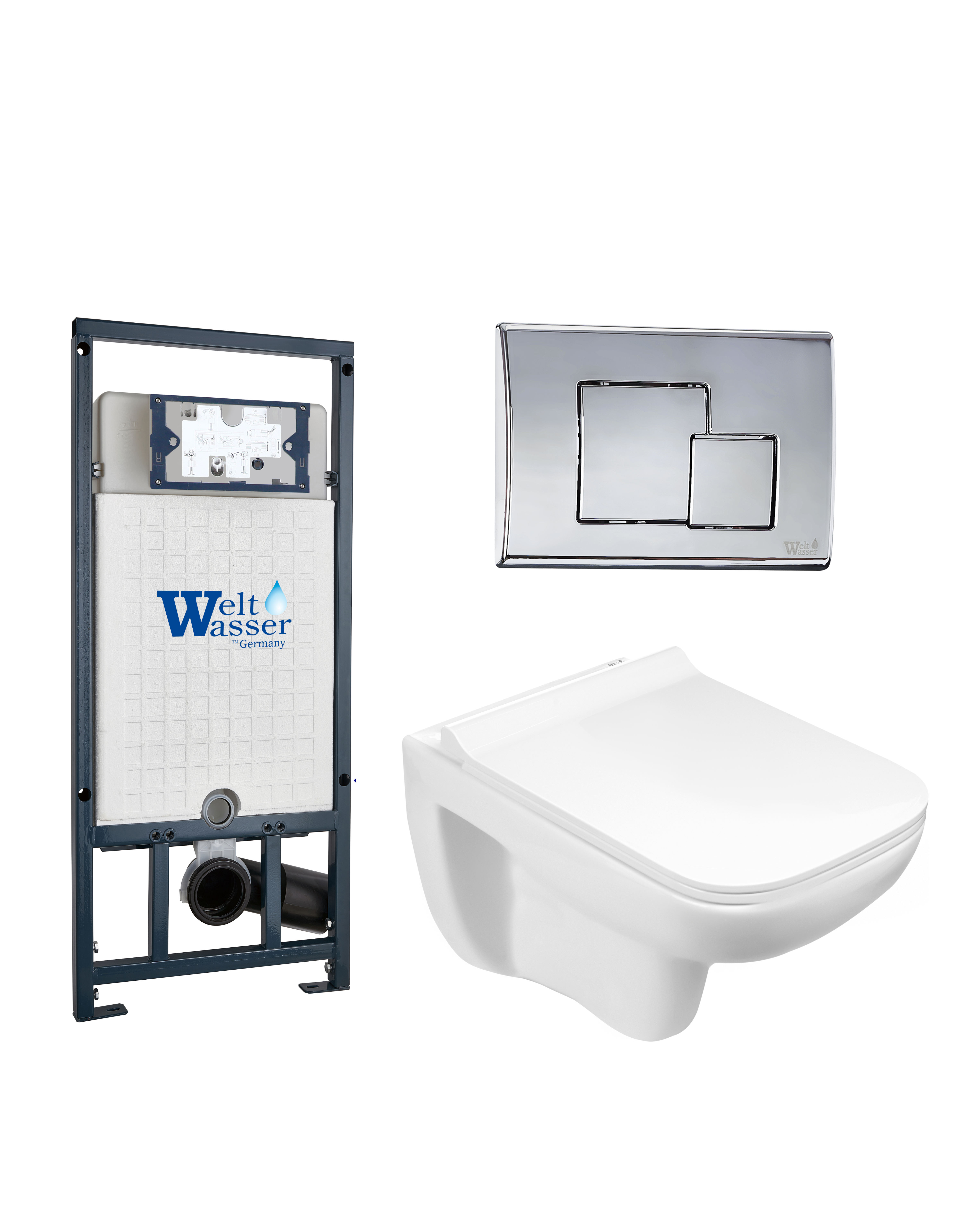 комплект welt-wasser marberg 507 + kehlbach 004 gl-wt + mar 507 se с клавишей хром