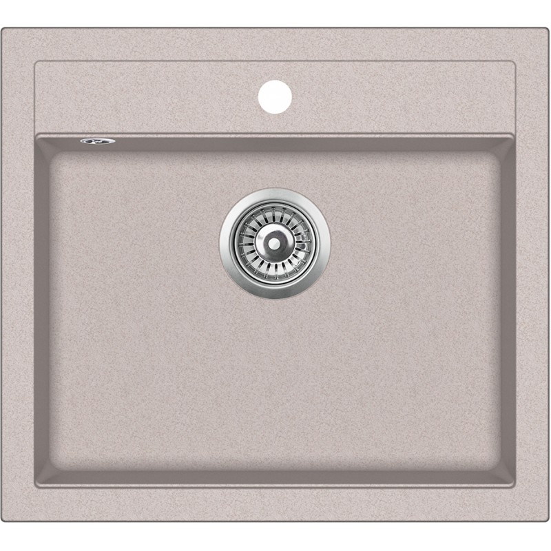 кухонная мойка aquasanita quadro sqq 100 110 w 56,5x51 beige