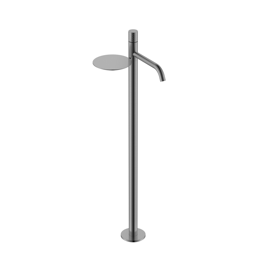смеситель для умывальник boheme stick 120-gm напольный, оружейная сталь
