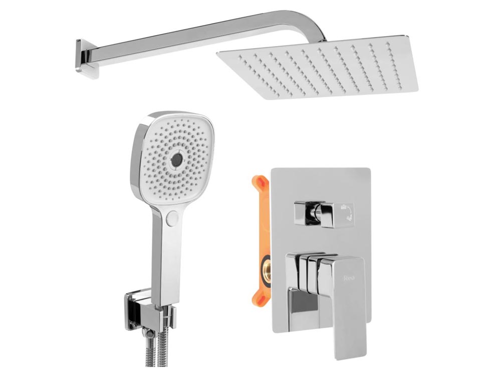 душевая система скрытого монтажа rea orix chrome rea-p8463 хром