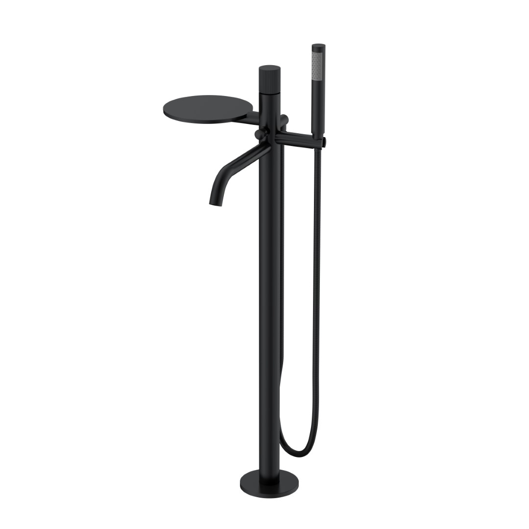 смеситель для ванны boheme stick linea black черный