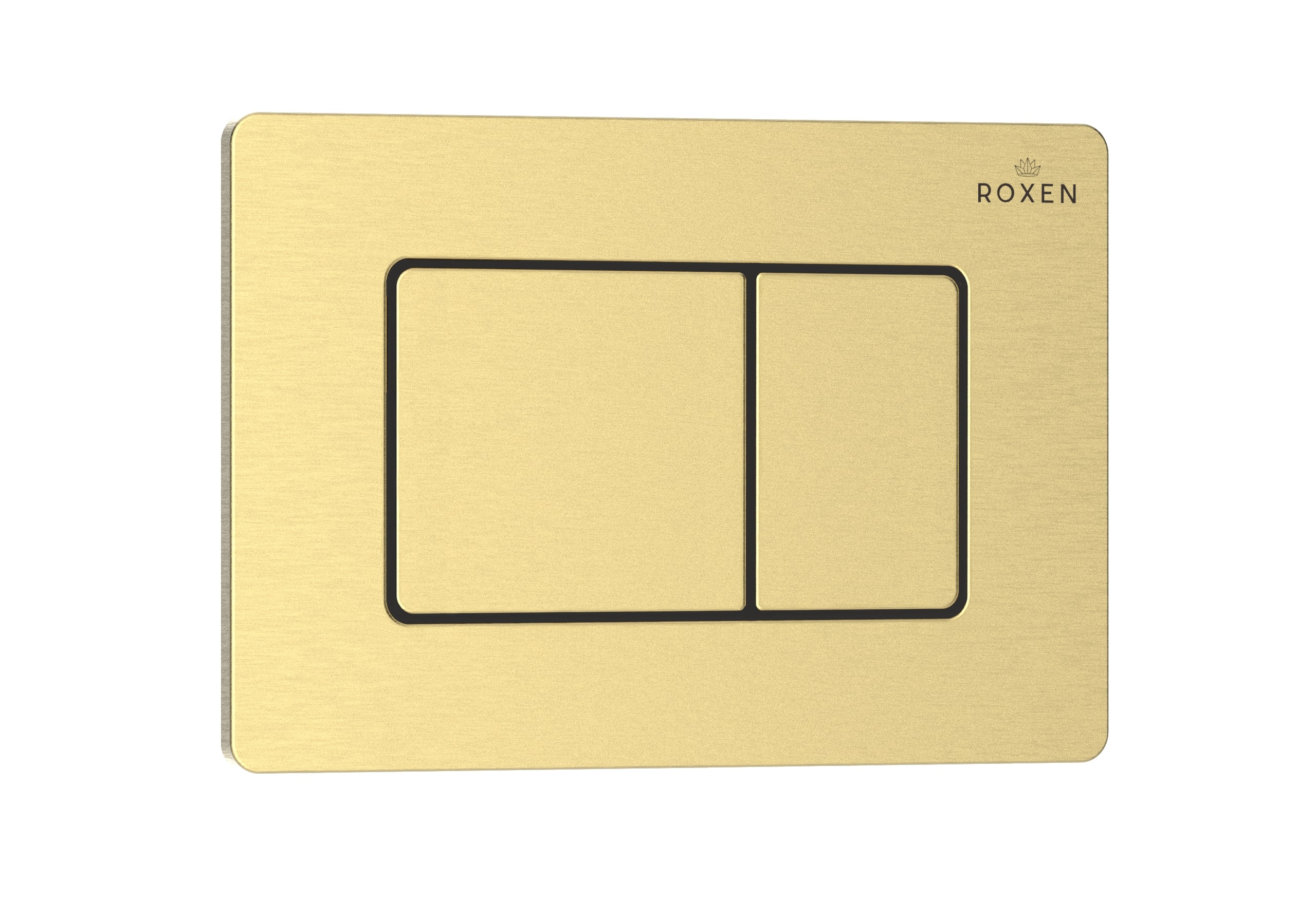 кнопка смыва roxen steel 420280gb брашированное золото