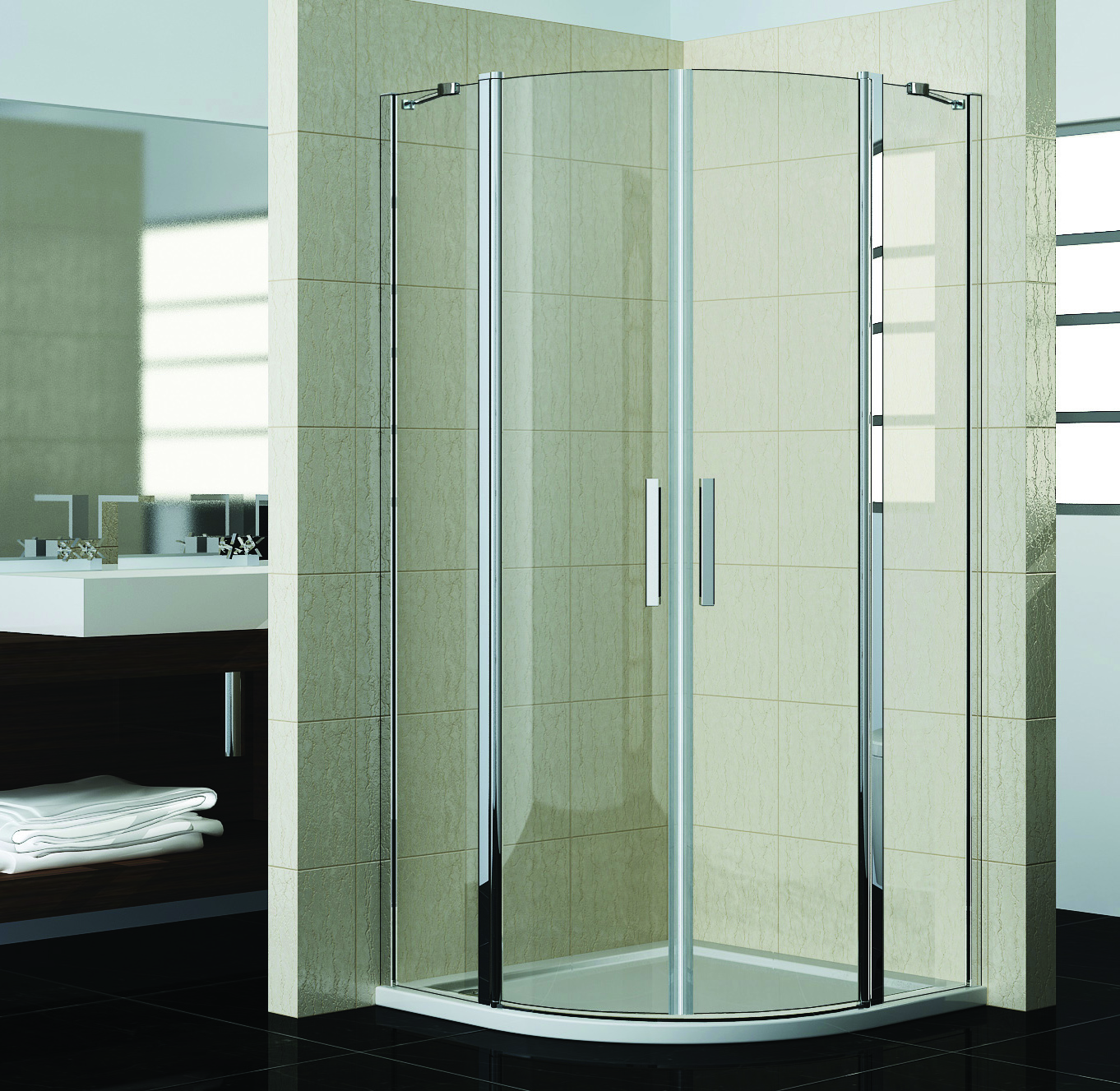 душевой уголок gooddoor pandora r-90-c-ch 90x90