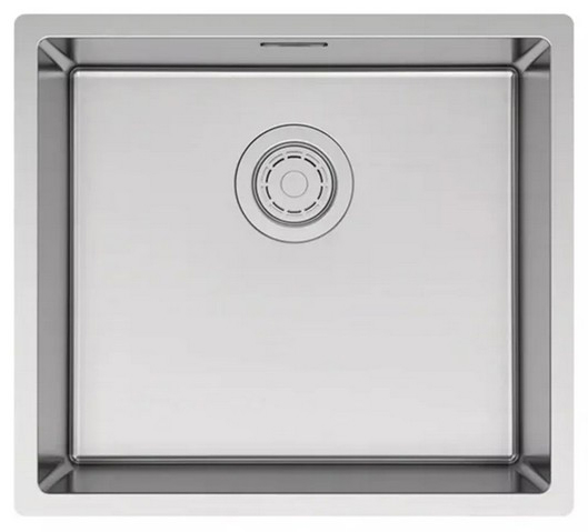 кухонная мойка paulmark lassan 49 uni la49-bs 49x44 брашированная сталь